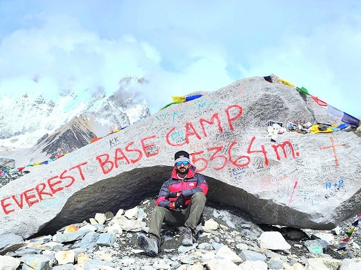 Iconic Rock at Everest Base Camp