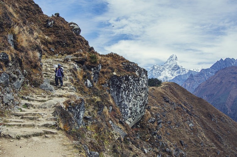 Way back from Everest Base Camp