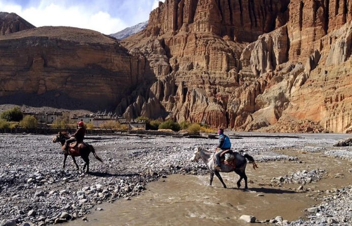 Mule carrying people